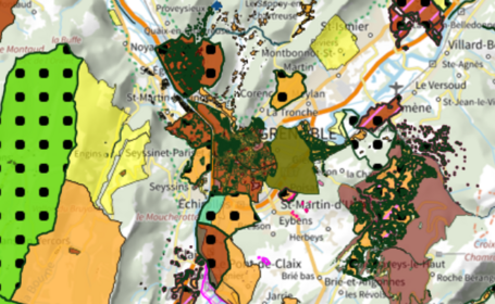 Carte interactive des ZaEnR approuvées en Isère