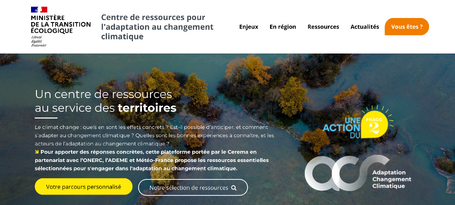 Lancement du centre de ressources sur l'adaptation aux changements climatiques