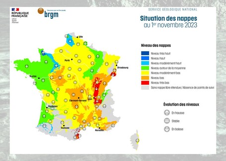 Nappes phréatiques : une situation plutôt peu satisfaisante, contrastée et mouvante