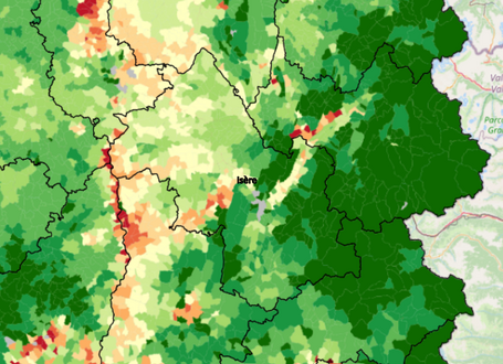 Une carte interactive pour connaitre le taux d’utilisation de pesticides par commune 