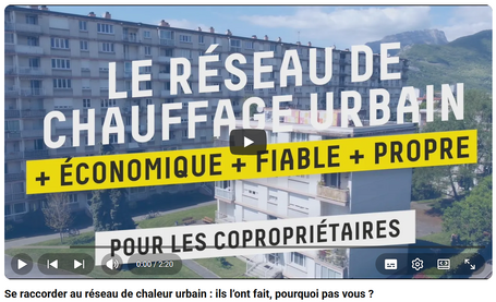 Réseau de chaleur urbain pour les copropriétés de la Métropole : découvrez la vidéo